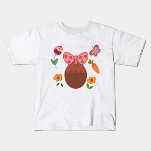 Adorable chocolate easter egg Kids T-Shirt